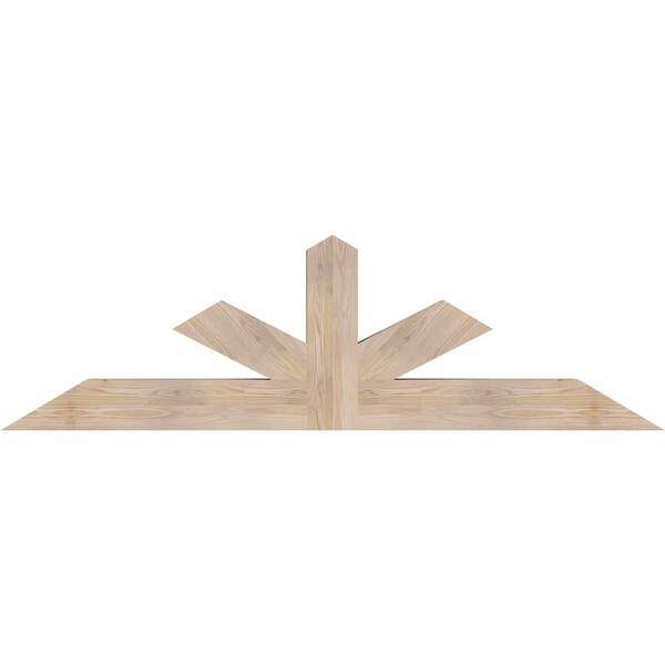 Ekena Millwork Saratoga Smooth Timber Gable Bracket, Douglas Fir, 72"W x 21"H x 5 1/2"D x 5 1/2"F, 7/12 Pitch GBW072X21X0606SAR00SDF - main